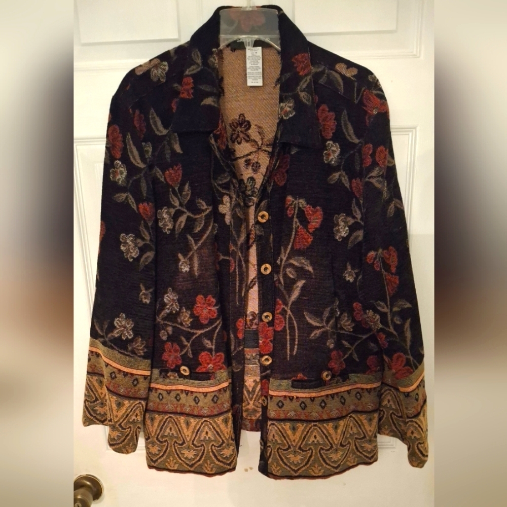 Sag Harbor Multicolor Floral Women's Blazer